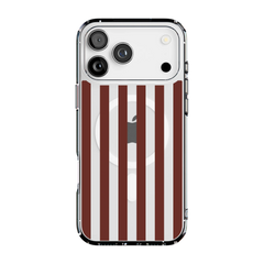 Sunday in Brooklyn | Burgundy Stripes Case