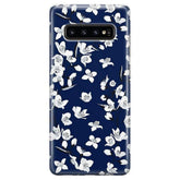 Floral Forest | Navy Cherry Blossom Floral Samsung Case