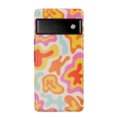 Tropical Color Splash | Abstract Retro Google Pixel Case