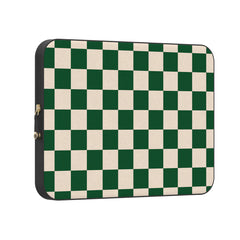 Fit Check | Green Checkerboard Laptop Case