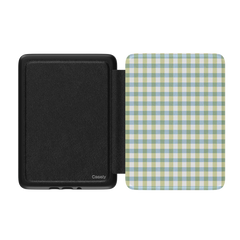 Pastel Picnic | Blue & Green Gingham Kindle Case