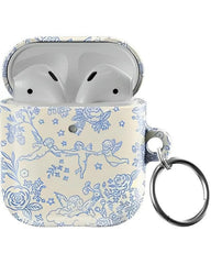 Cupid's Canvas | Periwinkle Floral AirPods Case