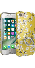 Floral Forest | Yellow Cherry Blossom Floral Phone Ring