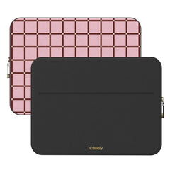 Uptown Gridlock | Pink Checkerboard Laptop Case