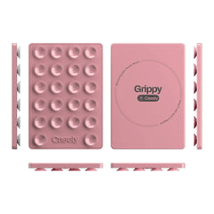 Grippy | Pink Silicone Suction Phone Mount with MagSafe