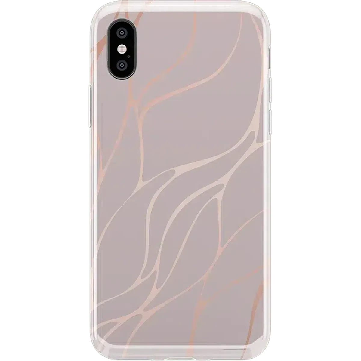 Midnight Ride | Pink and Gold Metallic Waves Case