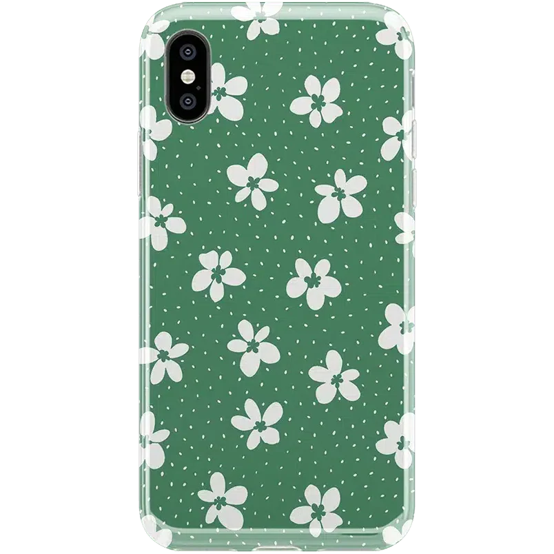Flower My World | Jade Green Floral Case