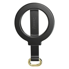 MagRing+ | Black Magnetic Adjustable Phone Ring with Keychain