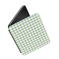 Pastel Picnic | Blue & Green Gingham Kindle Case