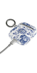 Rose to Fame | Blue & White Rose Floral AirPods Case